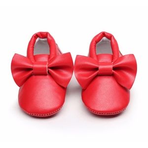 ❣️5 for $25 🎉HOST PICK New red bow soft sole baby moccasins